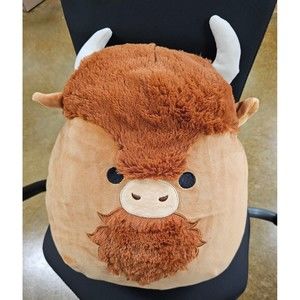 Squishmallows Dunkie the Buffalo 14" Kelly Toy Plush Brown and Cream NWT